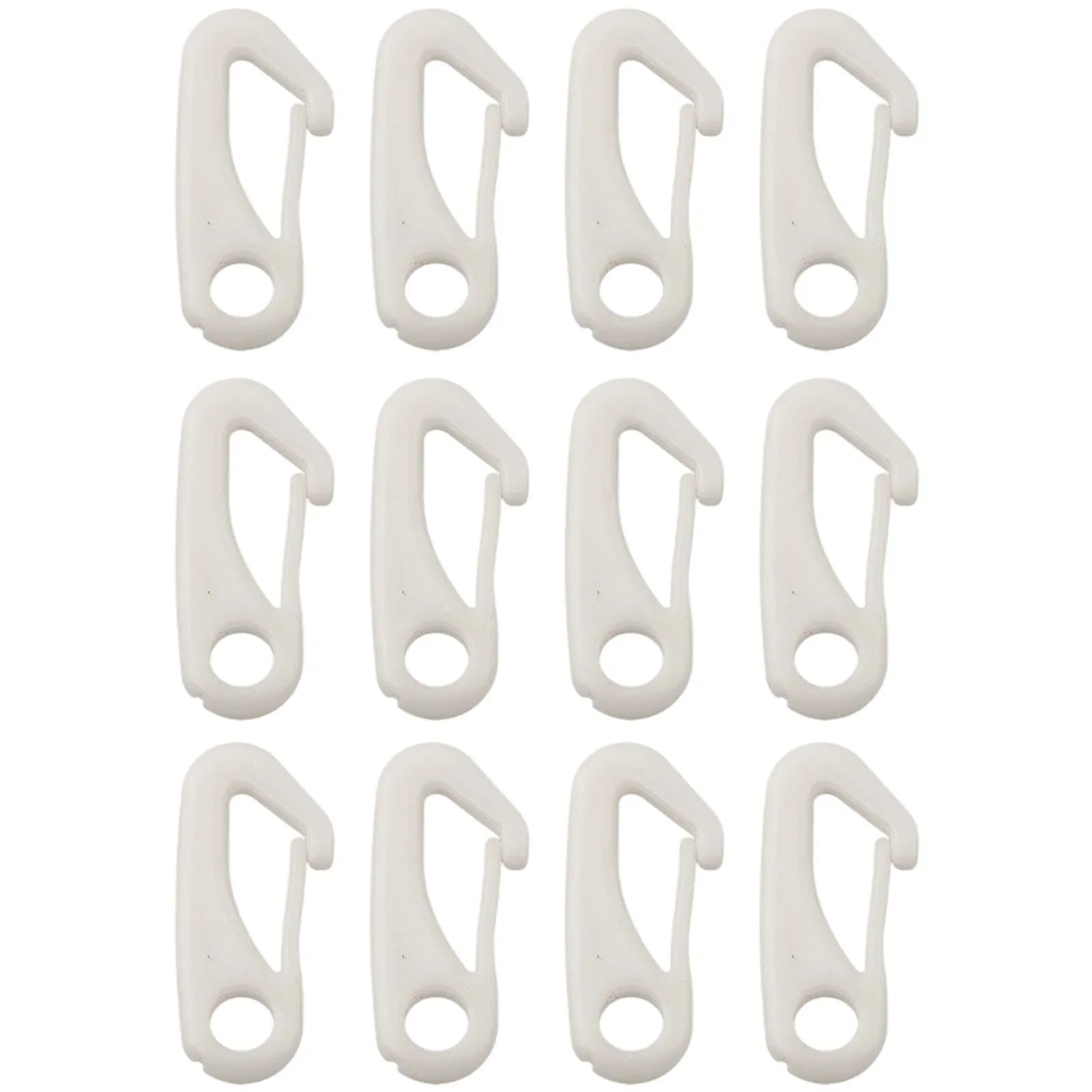 12pcs Flag Clips Nylon Rope Accessories Windproof Flag Fixing Flagpole Clips Plastic Flag Button Flagpole Garden Décor Flag Pole