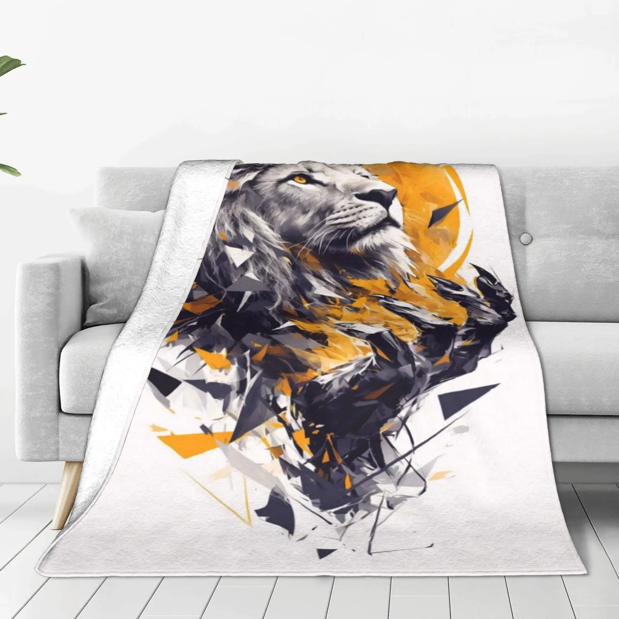 

Flannel Blanket Warm Soft Fluffy Adult Sofa Bed Throw Blanket for Living Room Comfortable Bedspread Outdoor Travel BL 113086