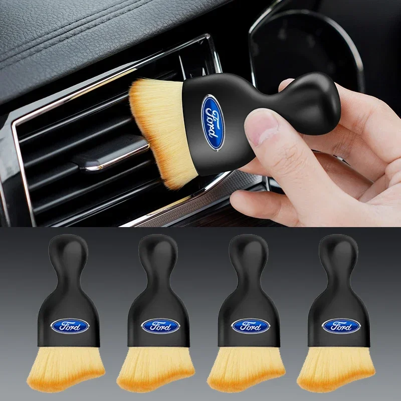 Car Interior Cleaning Soft Brush, Air Outlet, Center Console Cleaning Tool For Ford Focus 2 3 mondeo mk3 f150 fusion mustang mk7