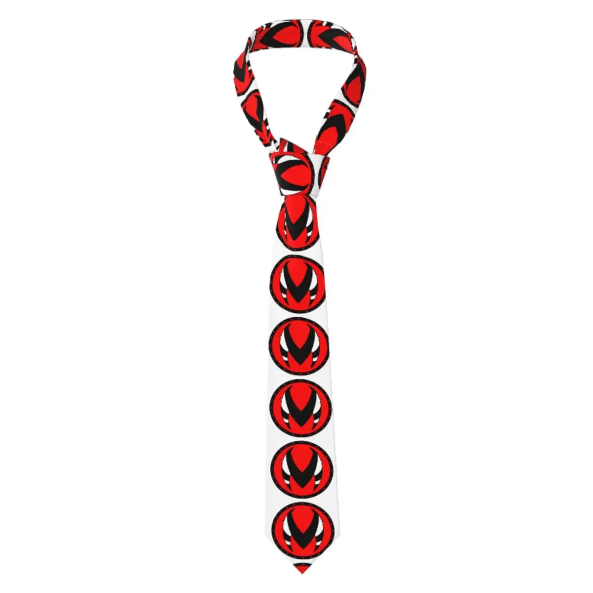 

Мужской галстук с логотипом Helluva Boss на заказ, классический юмористический мультяшный фильм, шелковые вечерние галстуки