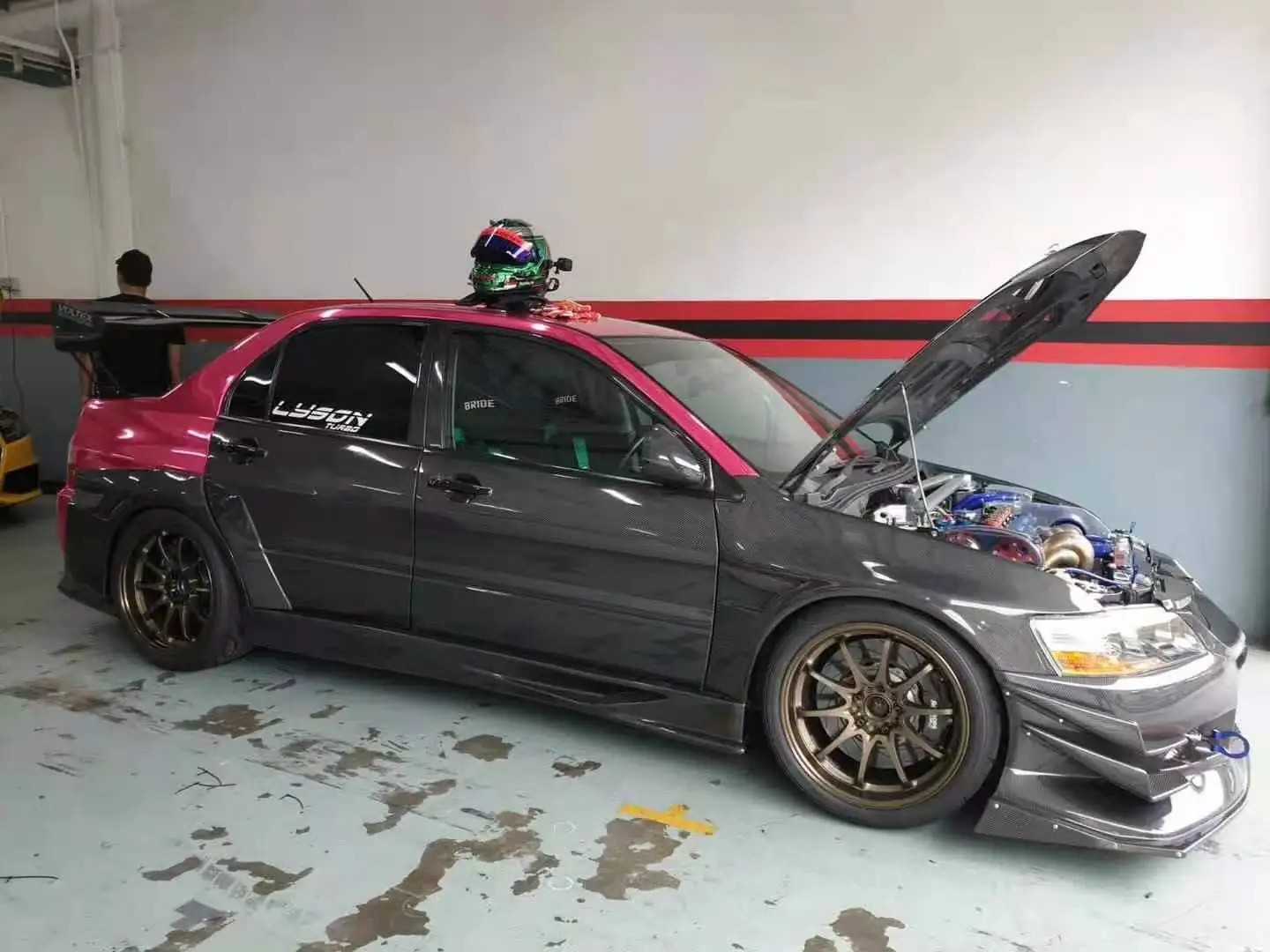 リアルカーボンファイバー車のドア三菱ランサーエボリューション 7/8/9 に適合