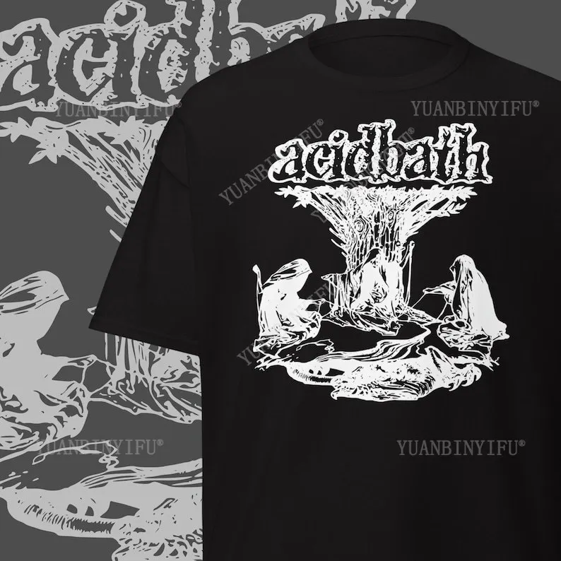 Acid Bath T-Shirt Sludge Metal Band Merch Psychedelic Rock Gift Stoner Rock Tee  Mens Clothing  Graphic  t shirts