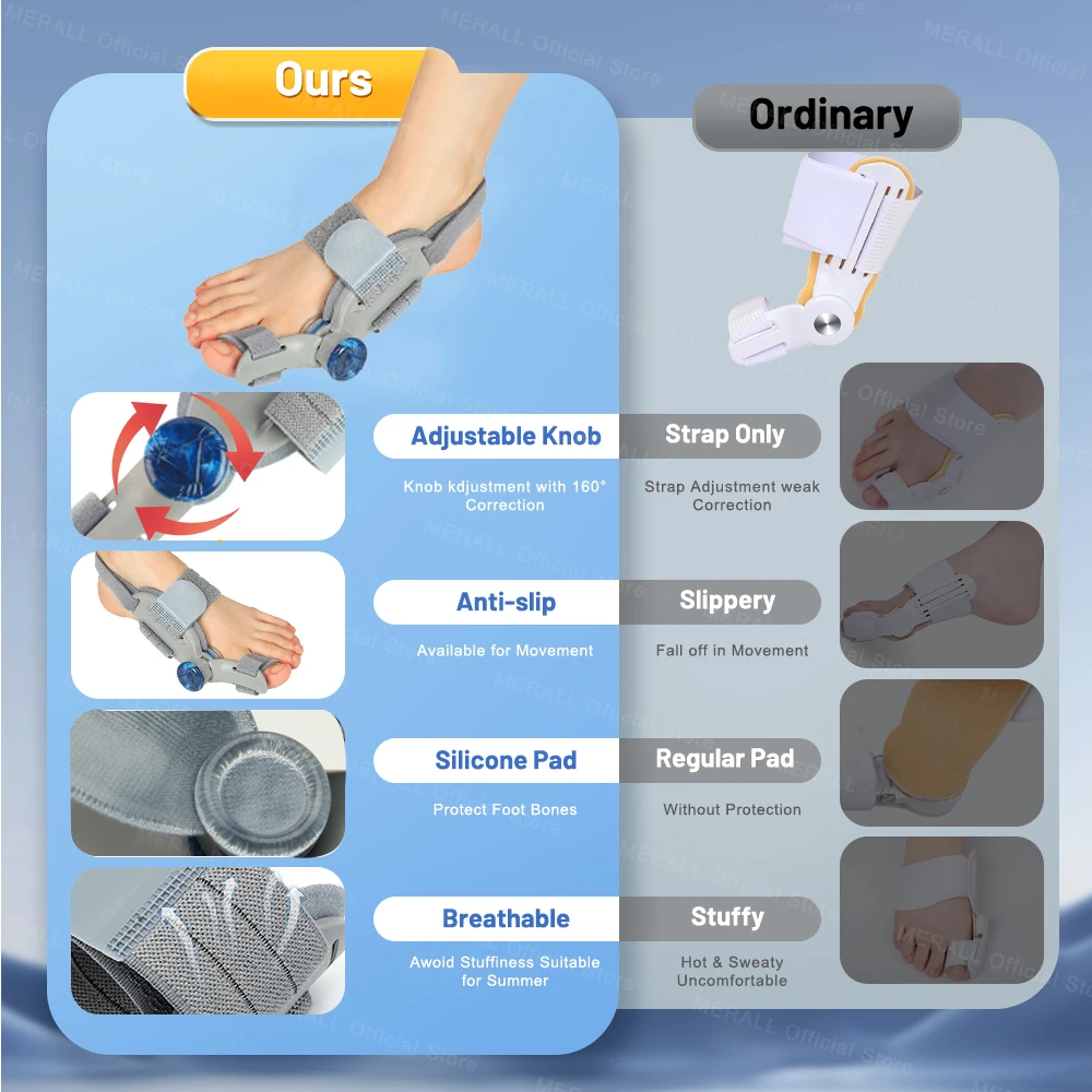 Ayarlanabilir Bunion düzeltici ayak ayırıcı halluks Valgus rölyef ayak düzeltici düzleştirici parmak düzeltme ortopedik pedikür