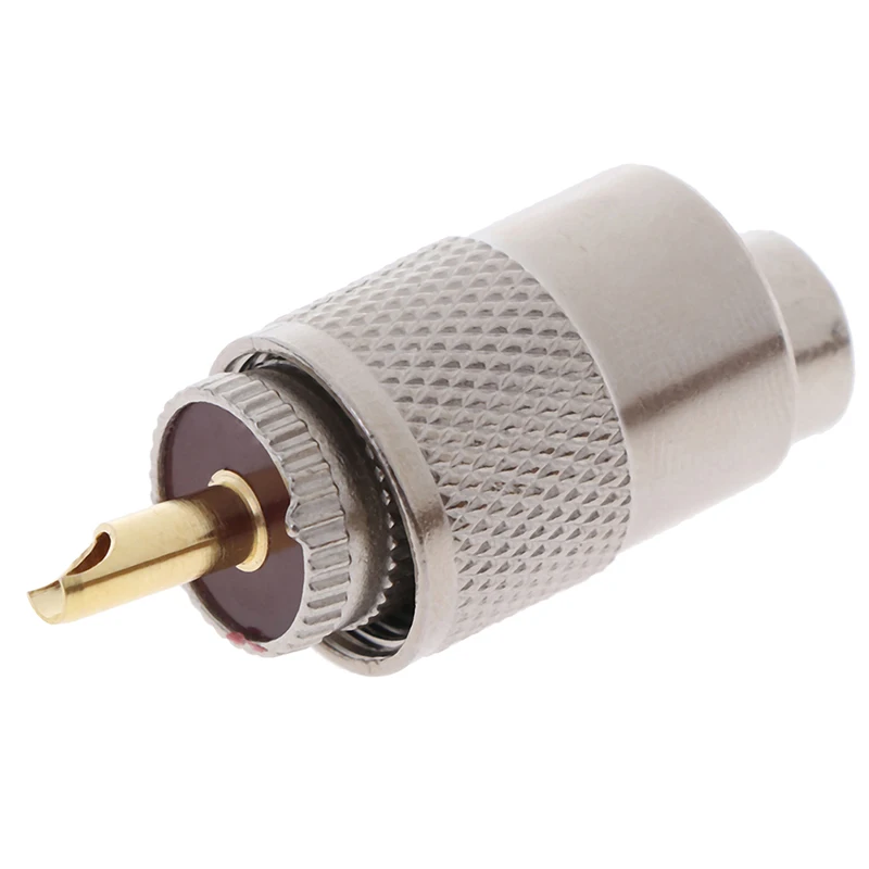 1 PCS UHF PL259 Male Plug Straight Solder Connector Adapter For RG8U RG58-3 RF Connector Male Wiring