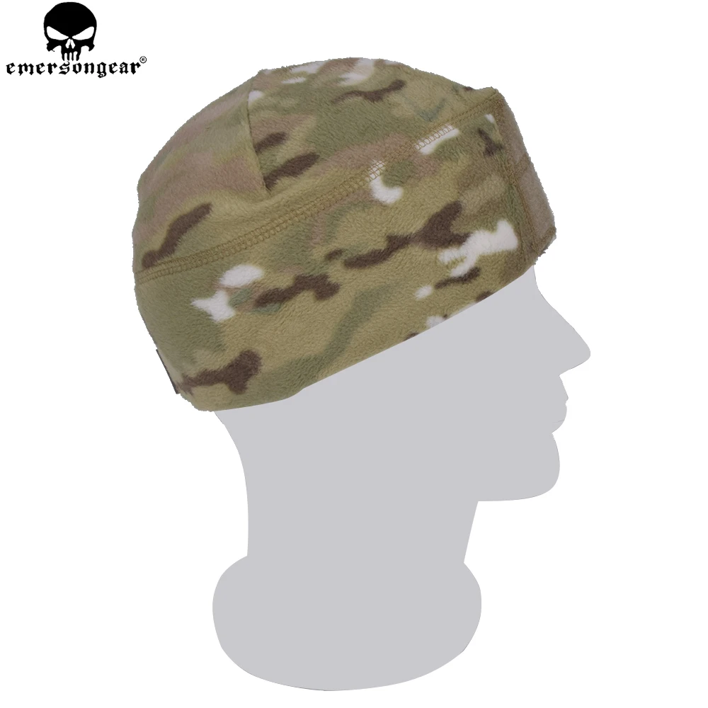 EMERSONGEAR Fleece Watch Cap Warm Stretchable Comba Hat Tactical Accessory Head Wear Multi-camo Black Foliage Green EM8542