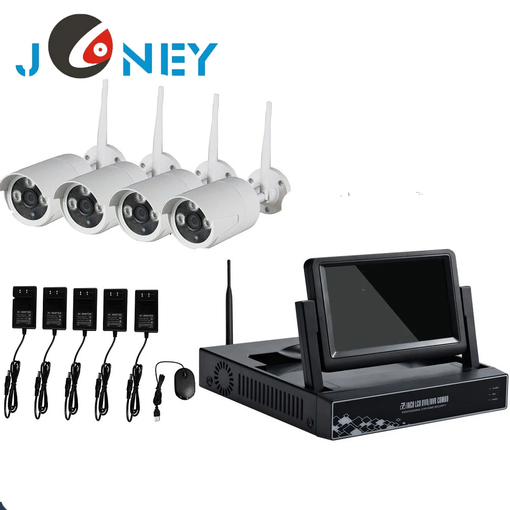 كاميرا IP لاسلكية WIFI نظام CCTV الأمن 4CH طقم كاميرا NVR اللاسلكية مقاوم للماء / مانعة لتسرب الماء CMOS #2