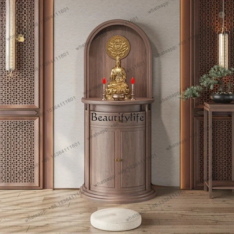 

12 new Chinese black walnut solid wood shrine cabinet