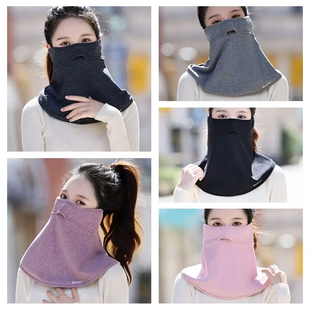 Eenvoudige buissjaal Rijgezichtsmasker Pluche verdikte oorklep Wikkelmasker Winddichte gehoorbescherming Winter nekwarmer Buiten