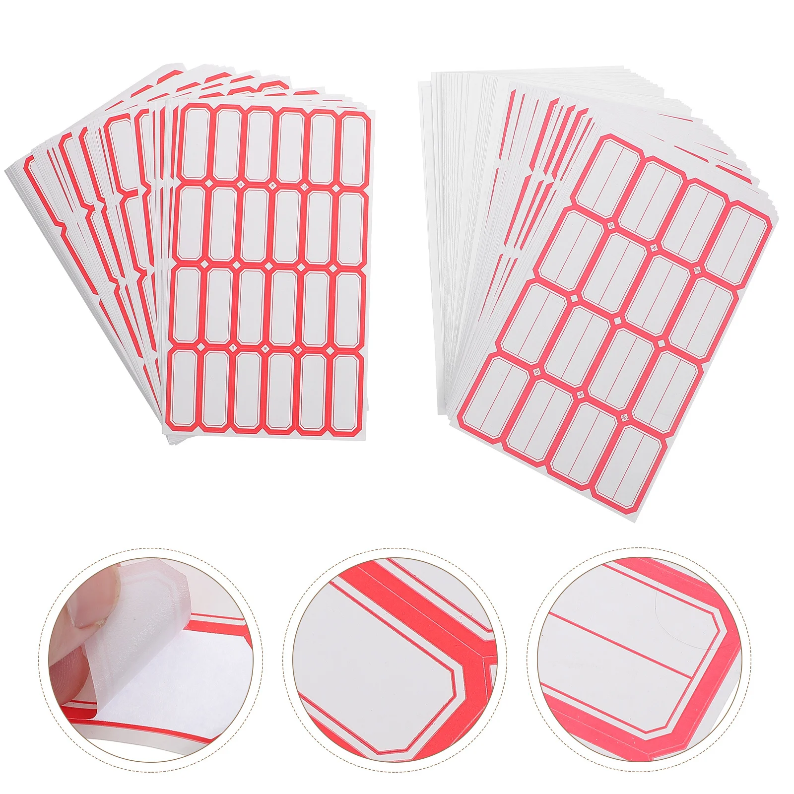 

136 Sheets Handwriting Sticky Labels Self-Adhesive Multi-Function Price Labels Office Accessory Portable Product Label Stickers