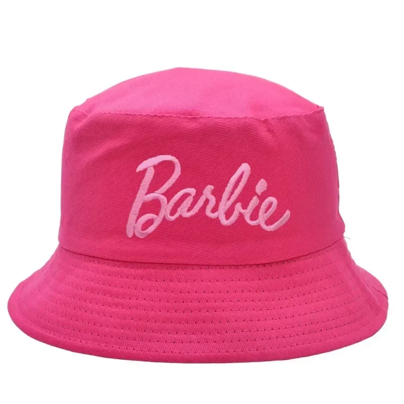 Kawaii Barbie Bucket Hat Fisherman's Hat Anime Cute Cartoon Sunshade Hats Sweet Girl Sunscreen Cap Casual Versatile Harajuku Y2k