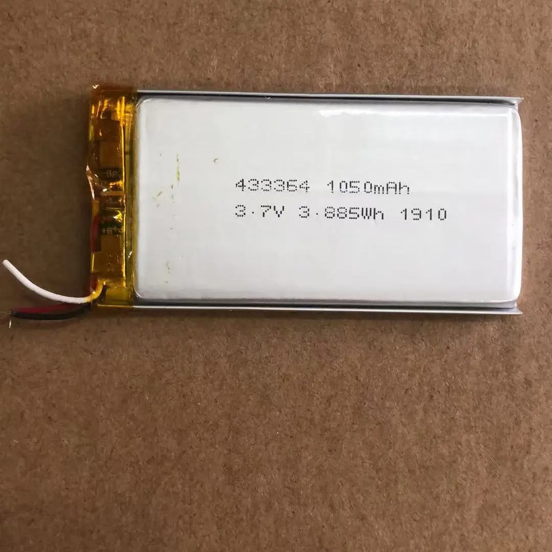 10pcs.。for New polymer lithium battery model 433364 capacity 1050mah 3.7v。.