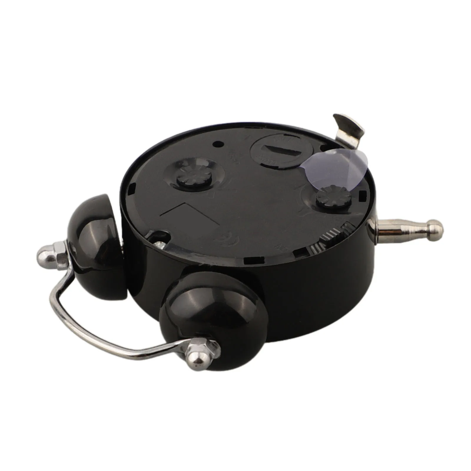 Twin Bell Loud Alarm Clock Metal Frame 3D Dial With Backlight Battery Operate Desk Table Alarm Clock For Home And Office