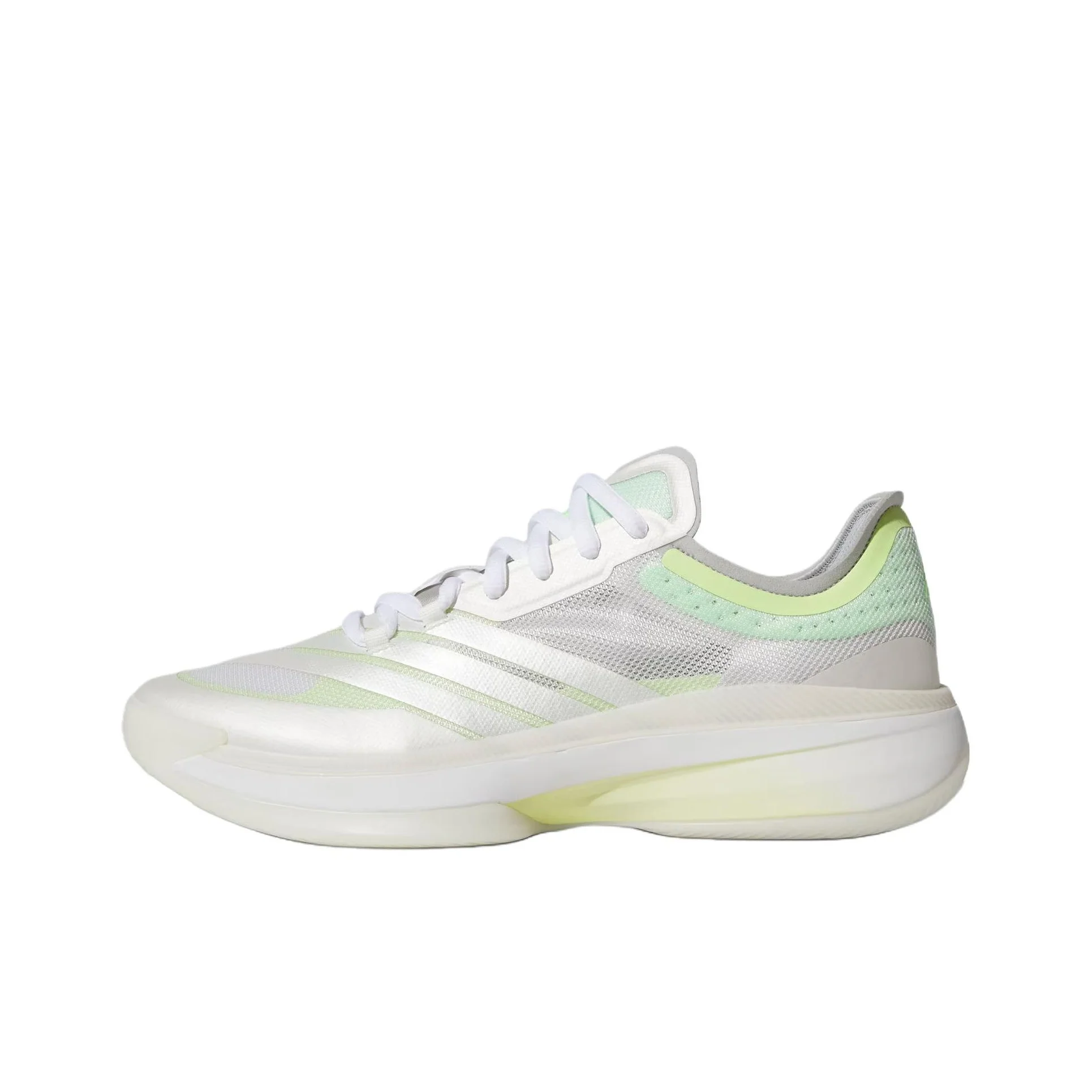 Zapatillas de Baloncesto Adidas Adizero Select 3.0 Unisex Blanco/Gris Claro/Verde Lima JR8276
