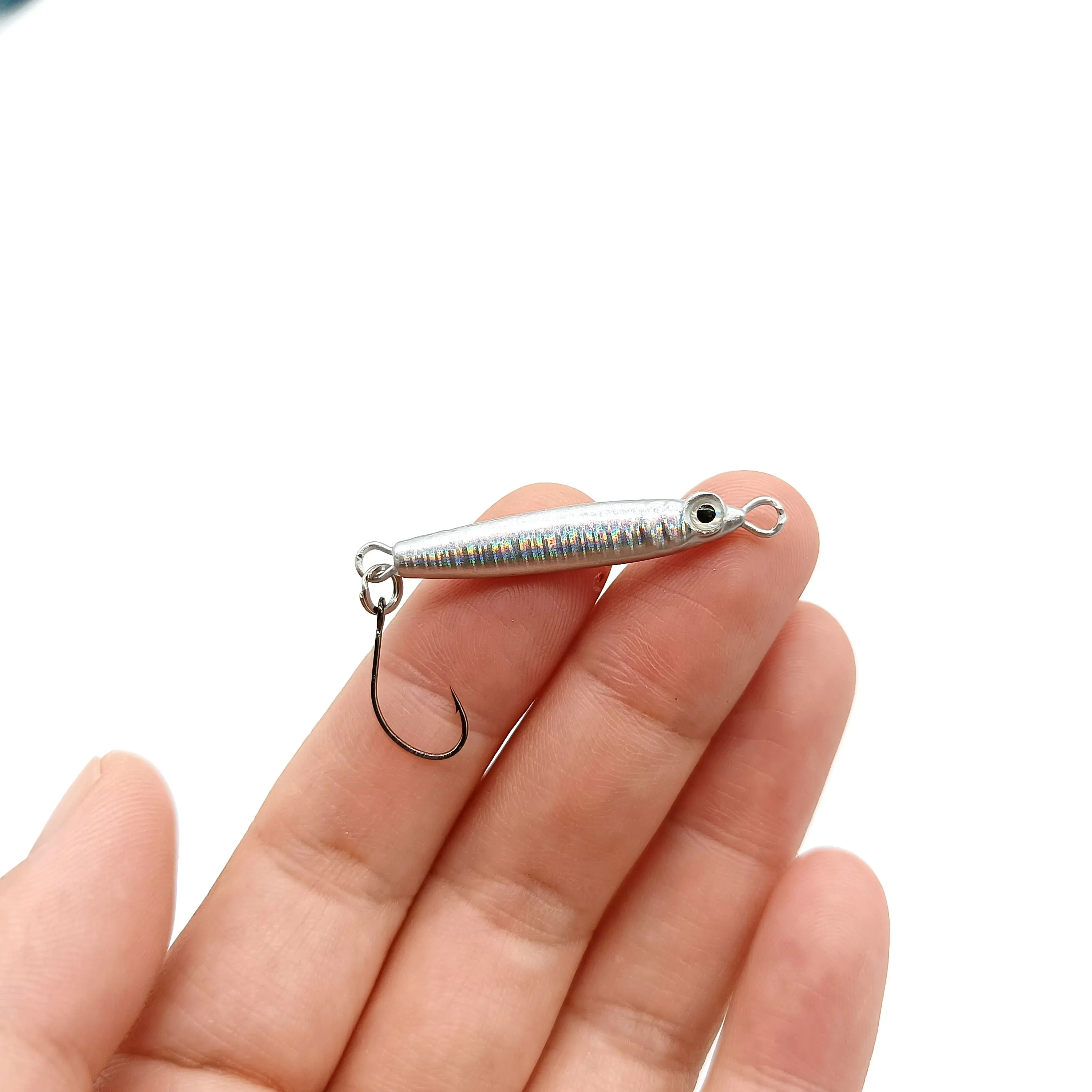 DUODUOYU 5PCS Mini Metall Jig Angeln Locken 3g/5g Isca Künstliche Köder Mit Einzigen Haken Kleine fisch Angeln Zubehör – Detail 7