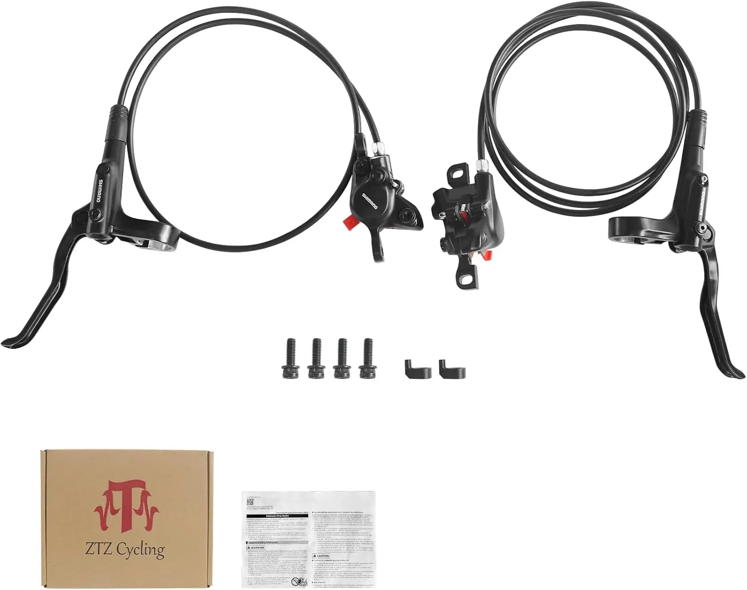 

Shiman0 MT200 MTB Hydraulic Disc Brakes Set Left Front 800mm Right Rear 1550mm Mountain Bike Hydraulic Brake Mountain Bike Bicyc