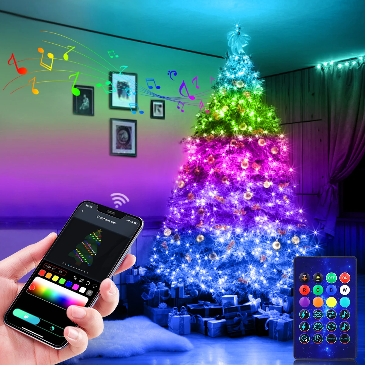 LED Fairy Lights Dream Color USB LED String Light Bedroom Party Wedding Christmas Tree Decoration Outdoor Garden Lights Garland