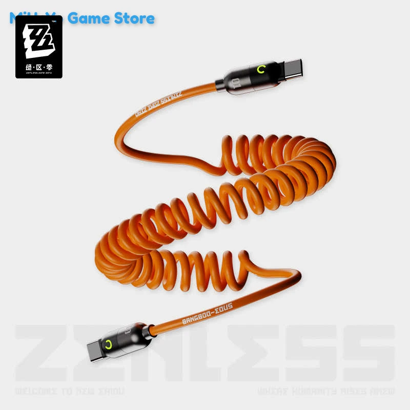 Kabel do transmisji danych ZZZ Genuine Bangboo Zenless Zone Zero Oficjalny Oryginalny Seria Tematyczna Wiosenna Szybkie Ładowanie Prezent Urodzinowy
