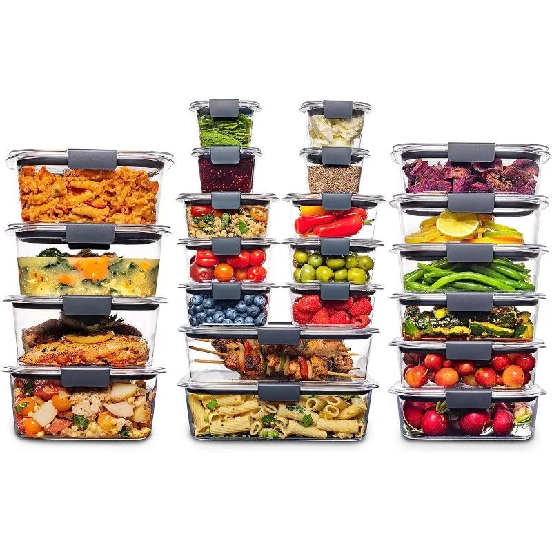 Brilliance Free 44-Piece Food Storage Containers Set, Airtight, Leak-Proof, with Lids for Meal Prep, Lunch, and Leftovers