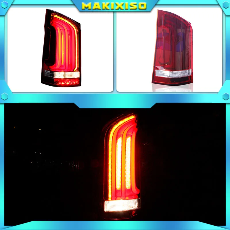 LED Tail Rear Lamp Lights Case For VITO V250 V260 Taillights LED Rear Lamp LED Water Flash Signal light