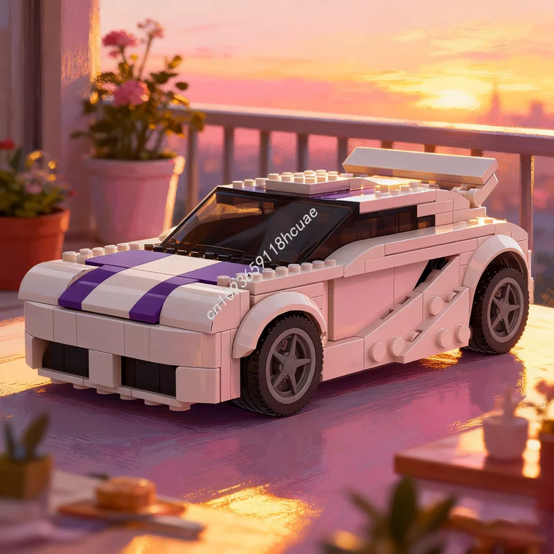 

267pcs MOC Acceleracers Technetium City Champions Model Building Blocks Architecture Toys Christmas Gifts Education Kids