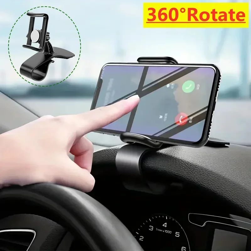 Car Phone Holder Stand Universal Dashboard Car Clip Mount GPS Bracket Car Mobile Phone Support in Car For iPhone Xiaomi Samsung