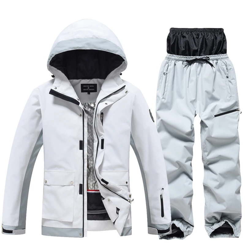 

Men's and Women's Snow Suit Wear, Waterproof Winter Clothes, Skiing and Snowboarding Overalls, Ice Ski Sets Jacket and Pant