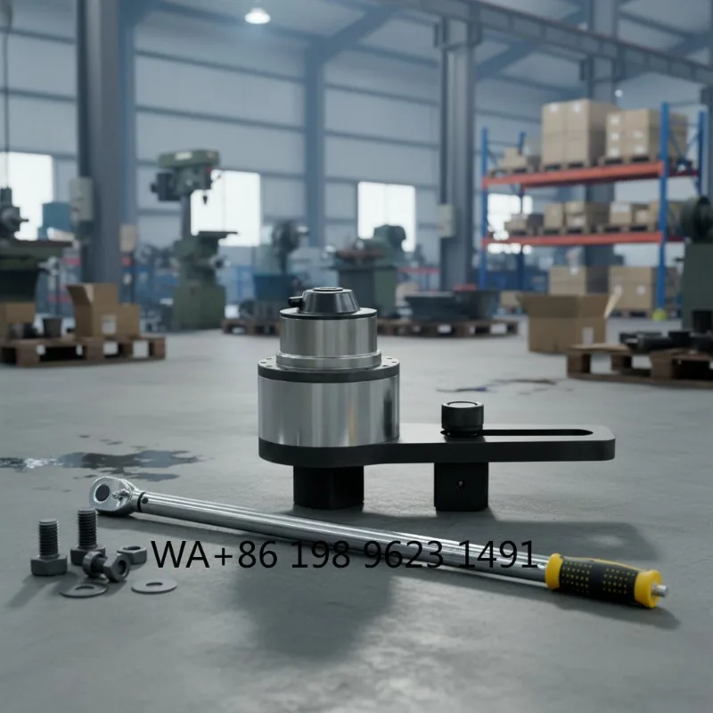 High load flat torque multiplier tool, 2000Nm maximum torque, portable hand wrench with sockets for engineering fastening
