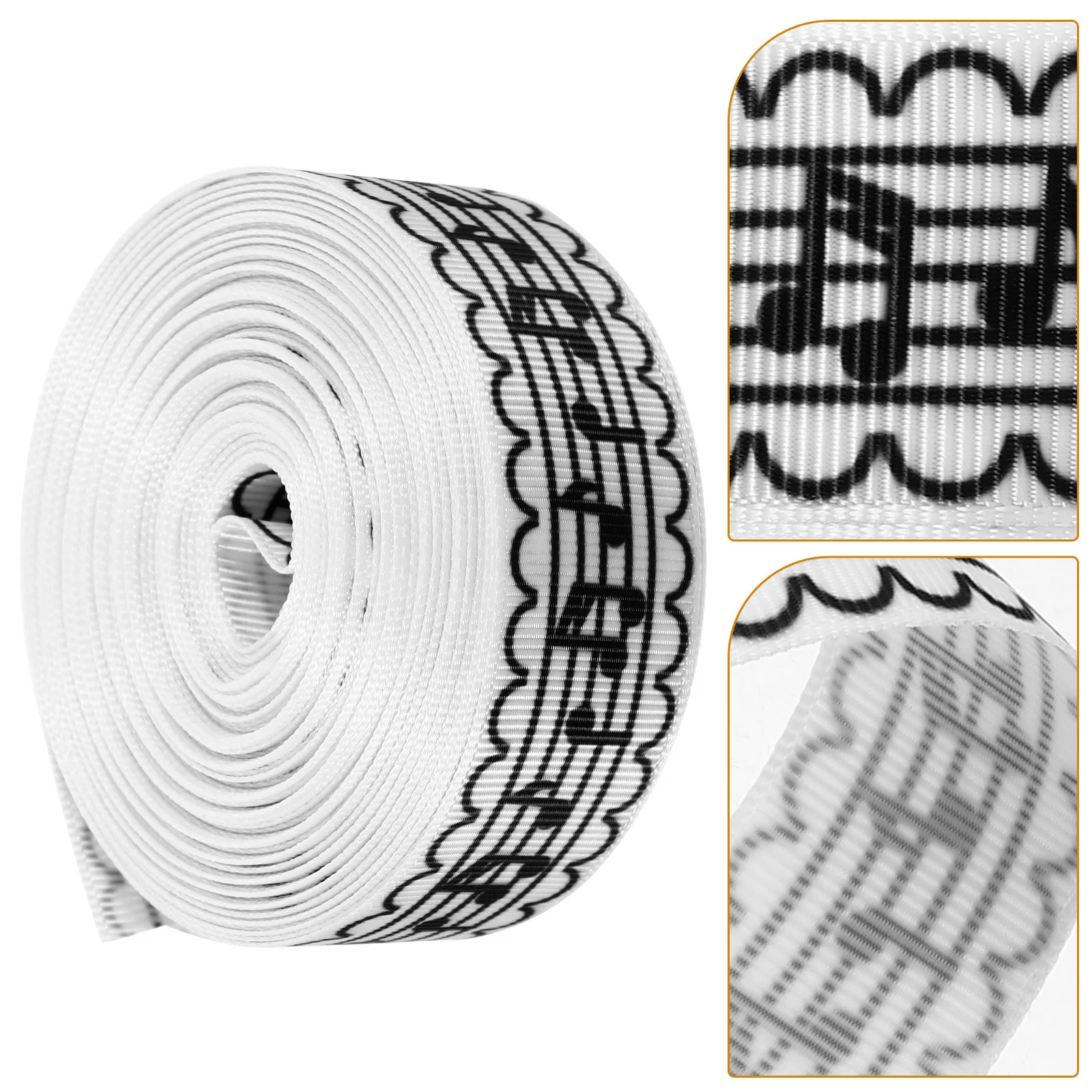 

1 Note Ribbon Soft Cloth Material Durable Diy Craft For Gift Wrapping Bows Festival Packing Strap Party Decoration