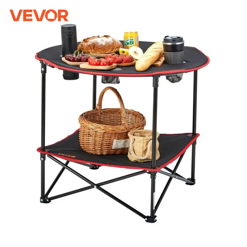 VEVOR Outdoor Camping Folding Table Picnic BBQ Ultralight Foldable Table Barbecue Dinner Desk for Fishing Hiking Lightweight