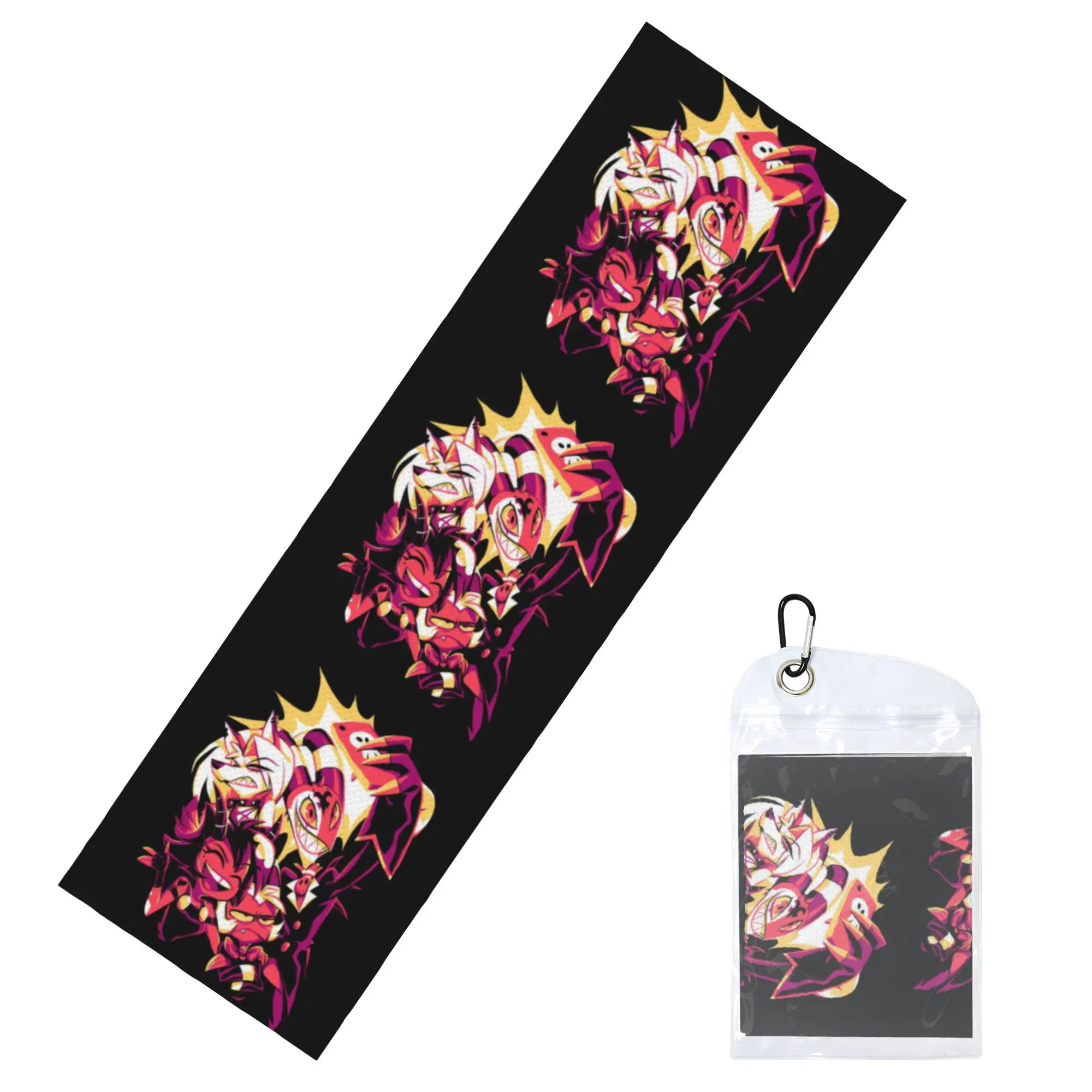 Helluva Boss Cold Exercise Towel Quick Drying Face Towel Animated Musical Film Blitzo Shower Towels