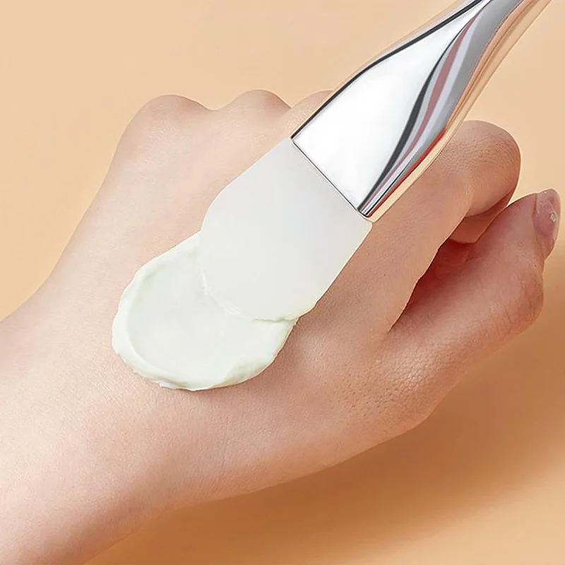 Venta al por mayor, cepillo de máscara Facial de silicona de doble cabezal, raspador de limpieza Facial, tipo Daub, película de barro, cepillo especial, herramienta de belleza