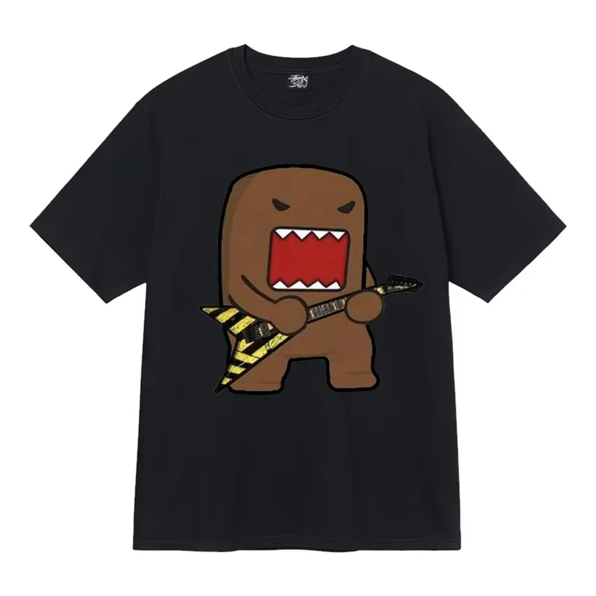 Camisetas Domo Kun Funny Meme Pop para hombre, camisetas informales de algodón con dibujos animados, camiseta Harajuku de manga corta de gran tamaño, camiseta de verano de alta calidad