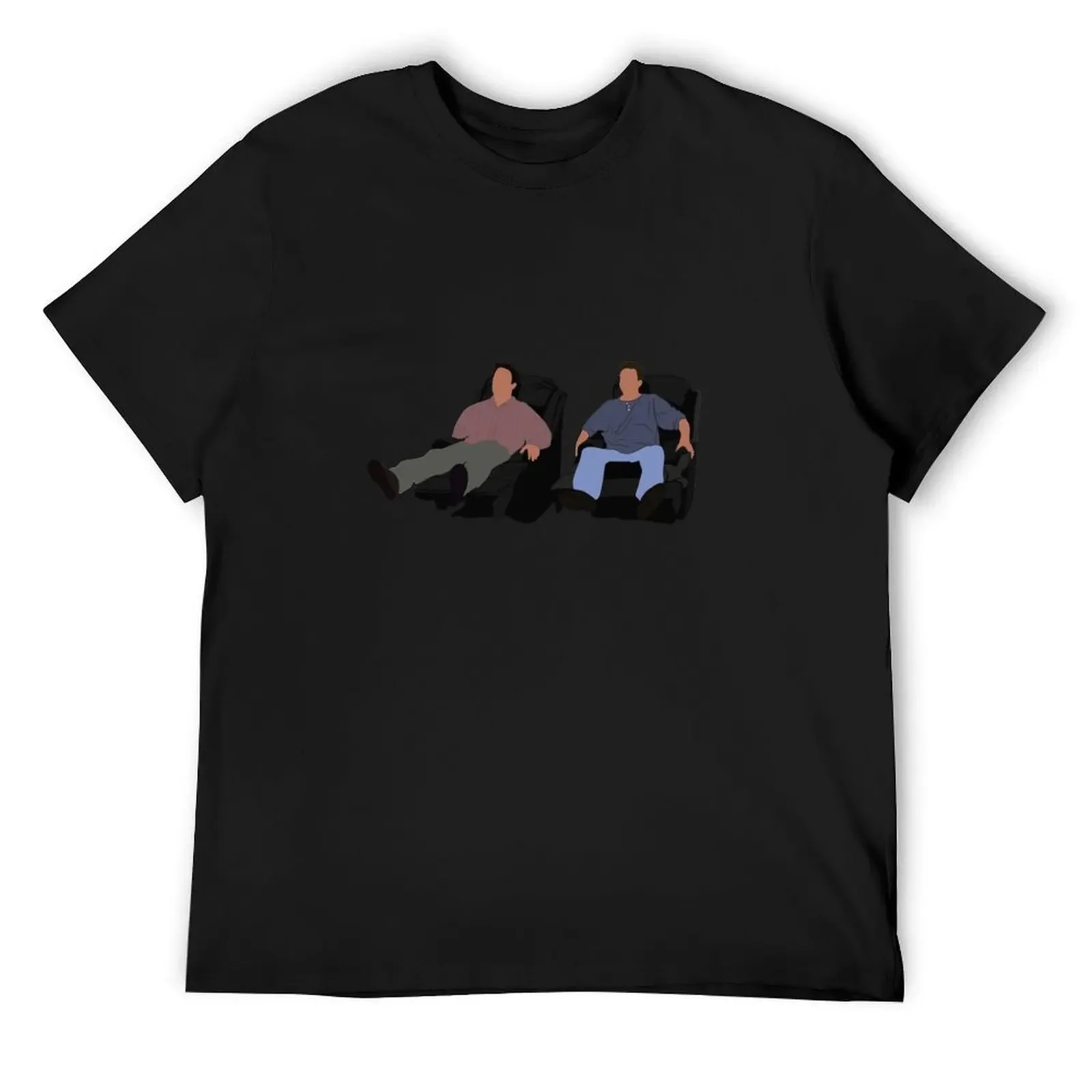 Chandler and Joey in chairs T-Shirt shirts graphic tees designer shirts graphic shirts quick drying oversized t shirt men