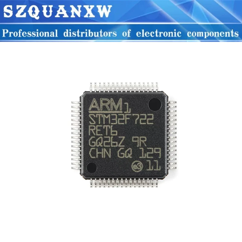

2 шт. STM32F722RET6 STM32F722 STM32F722RET LQFP-64 ARM Cortex-M7 32-битный микроконтроллер-MCU IC чип ﻿