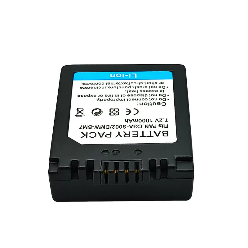 1000mAh CGA-S002 Battery for Panasonic Lumix GH6 GH5 S5II S1H   High Capacity  Long Lasting Power for Video Recording Vlogging