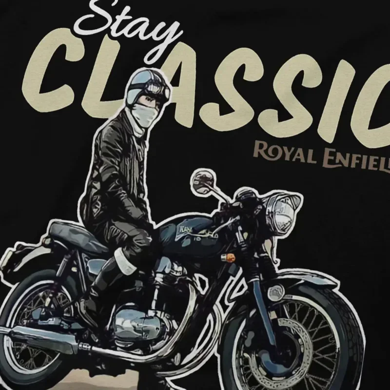 Men T-Shirts Royal Enfields Designs By Fashion Therapy Cotton Tee Shirt Short Sleeve One of British Retro Motorcycles T Shirt - Image 3