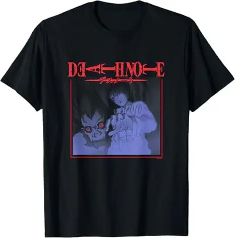 Death Note Light and Ryuk with Logo T-Shirt