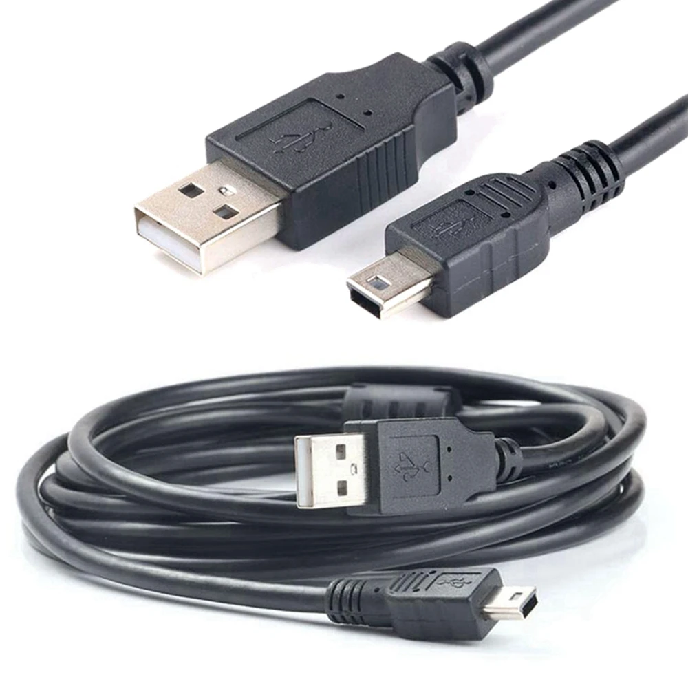 Data Charging Cable Cable Adapter USB 2.0 A Plug to Mini 5 Pin B Best Black Length 30-500 cm Data Cable usb extension cable