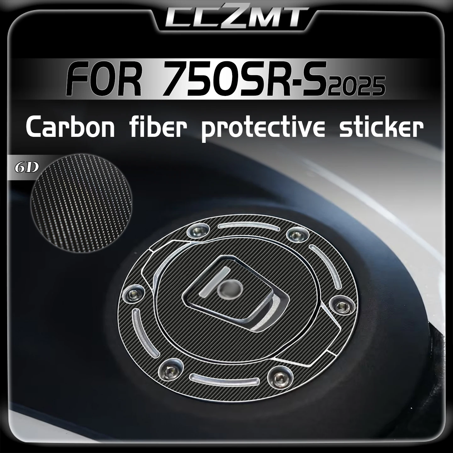 

For CFMOTO 750SR-S 2025 6D motorcycle carbon fiber protective stickers body scratch resistant film accessories modification