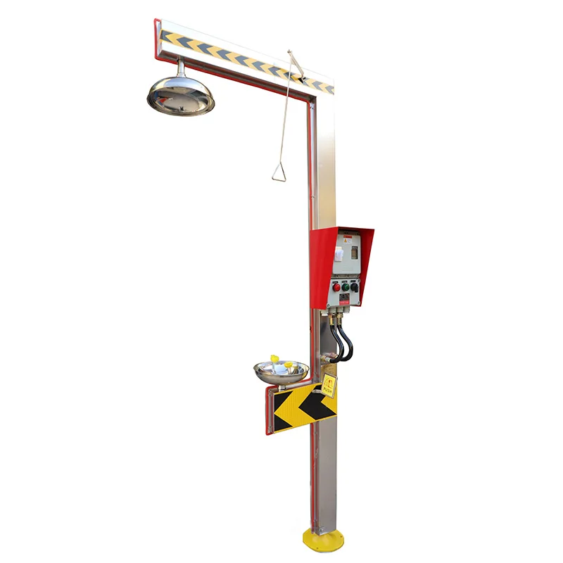 الصين صنع Yuexiang بالجملة 304 الفولاذ المقاوم للصدأ مع غطاء ABS الطوارئ التجمد التدفئة الكهربائية مركب غسل العين