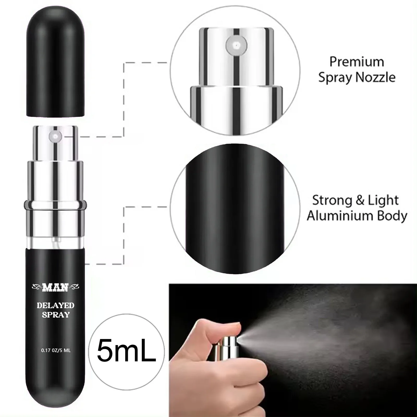 5ml Men\'s Topical Spray Indian Oil Adult Toys Non-numbing Men\'s Express Their Love TIME DELAY Bigger Longer Stronger Gifts