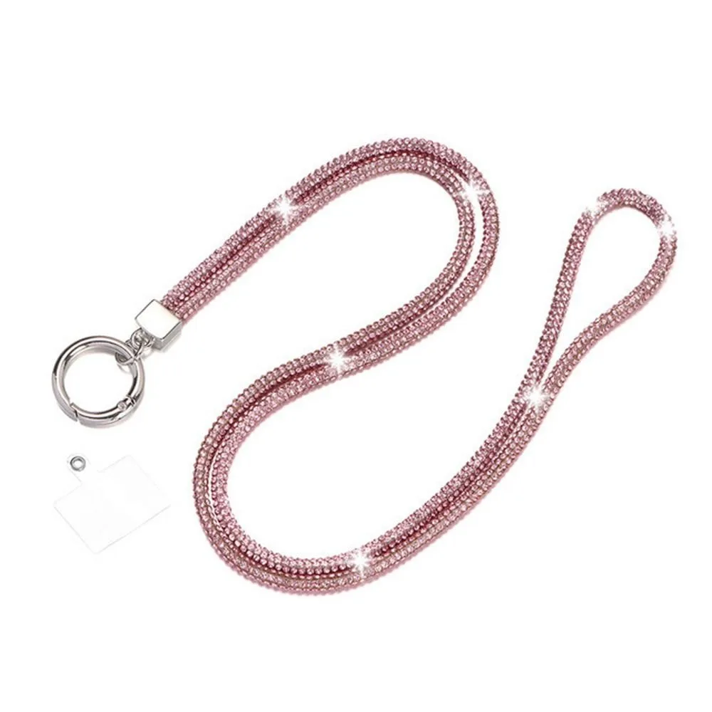 

Glitter Bright Rhinestone Phone Lanyard Rhinestone Diamond Diamond Phone Lanyard Anti-lost Bling Bling Crystal Neck Strap