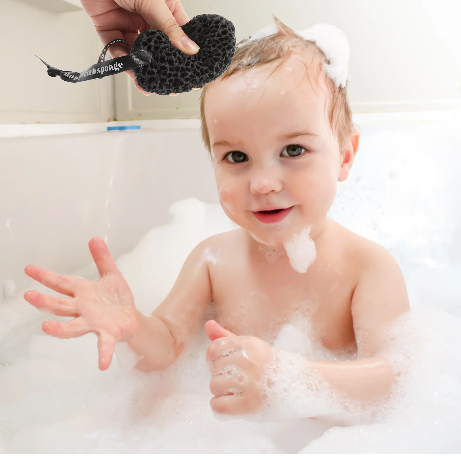 

3Pcs Shower Bath Sponge Drop-Shaped Honeycomb Exfoliator Balls Deep Cleansing Massage Body Bath Scrubbers Non-Latex Sponge