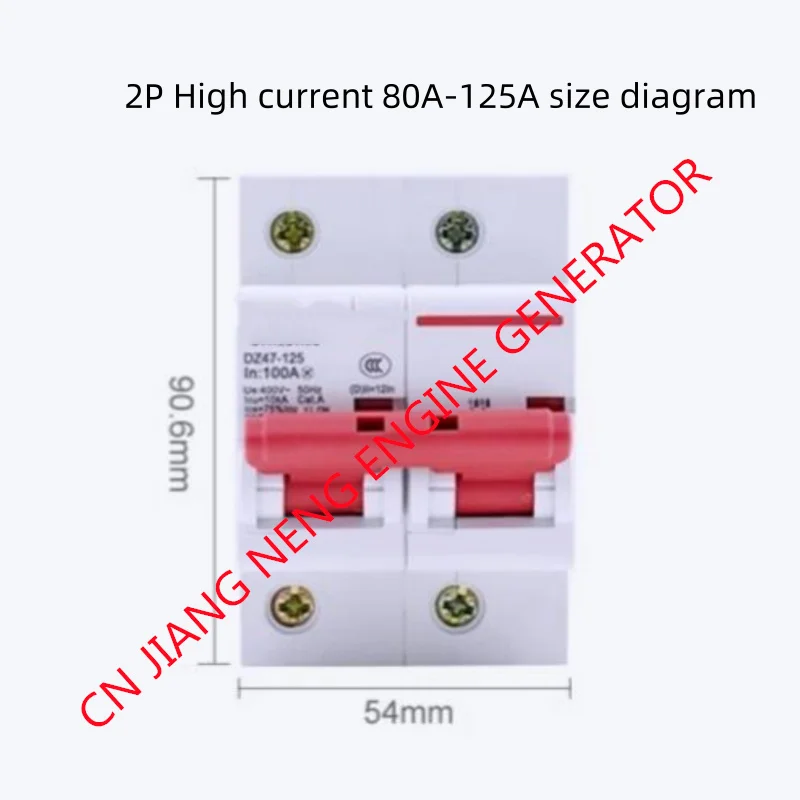 CIRCUIT BREAKER FIT GENERATOR 3KW 5KW 8KW PARTS TRIP OFF SWITCH 2P C 16A 20A 25A 32A 40A 50A 63A 80A 100A 125A PROTECTIVE SWITCH