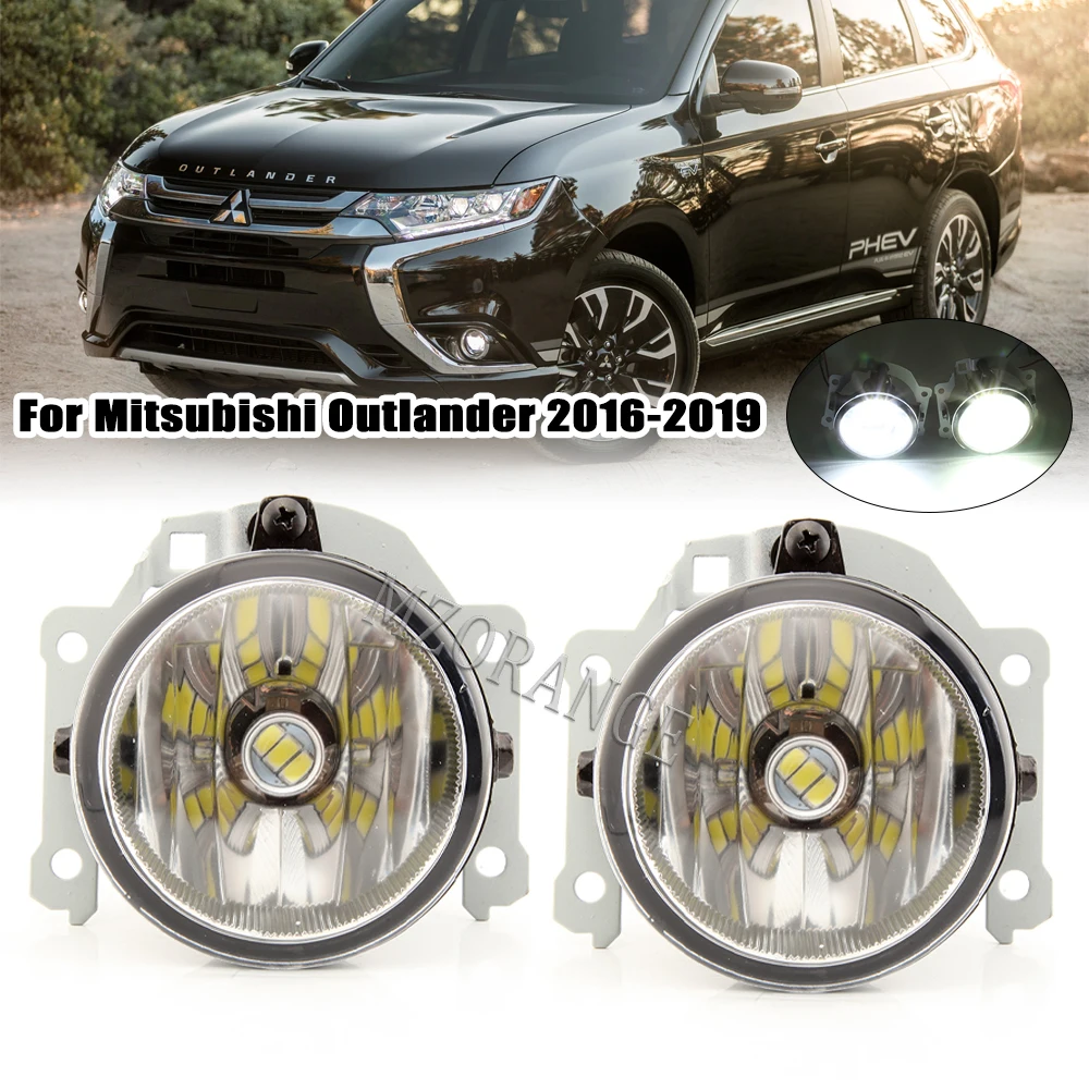 LED/Halogen Fog Lights headligh for mitsubishi outlander 2016 2017 2018 2019 Front Headlights Fog Lamp Car Styling Accessories