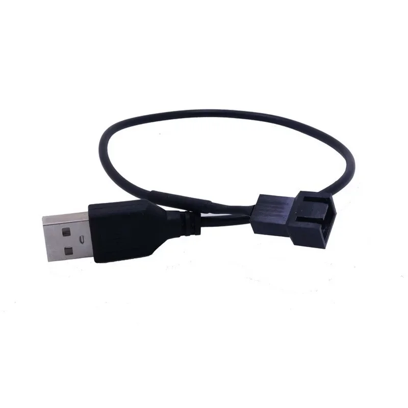 3-pinowy lub 4-pinowy adapter wentylatora do USB Kable 3/4-pinowy wentylator komputerowy Kabel zasilający Adapter 5v 30cm Connect