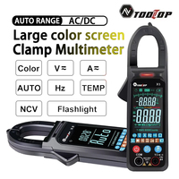 TOOLTOP X5 400A AC DC Clamp Meter 6000 Counts True RMS Multimeter NCV Current Voltage Hz Diode Temp Buzzer Test Auto Ammeter
