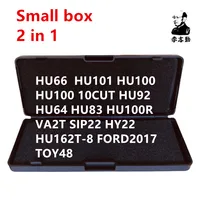 Caja pequeña Lishi 2 en 1 HU66 HU101 HU100 HU100 10CUT HU92 HU64 HU83 HU100R VA2T SIP22 HY22 HU162T-8 FORD2017 TOY48