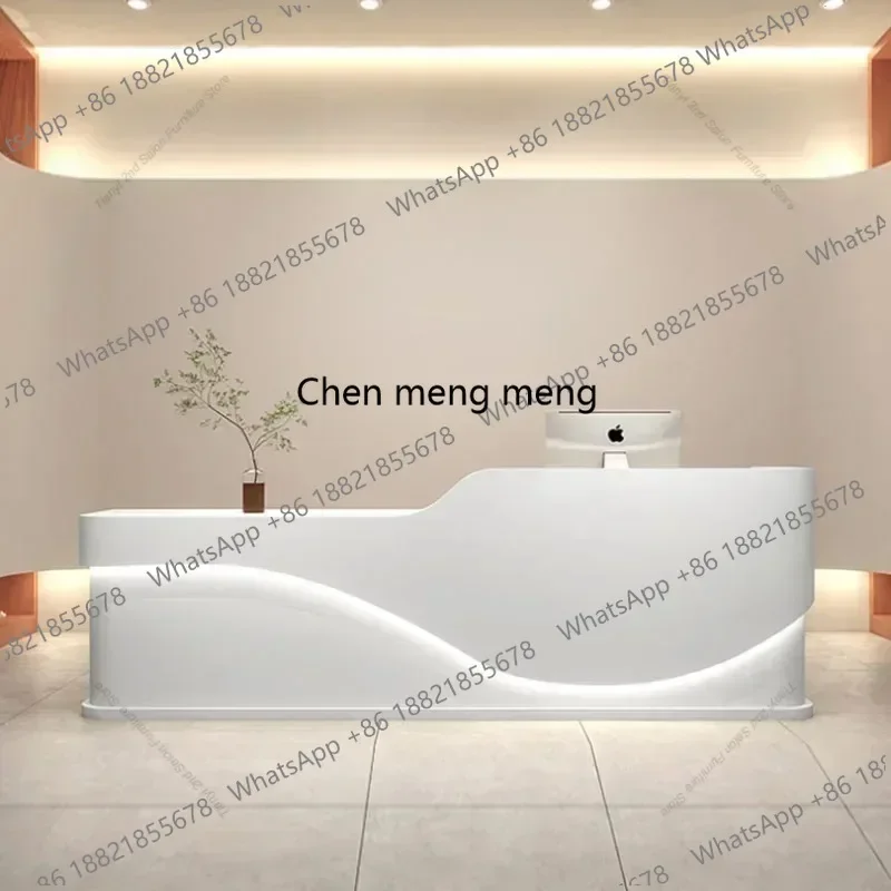 

E182 Italian Style Clothing Shop Reception Desks Hotel Simplicity Beauty Salon Reception Desks Multifunctional Furniture Recepce