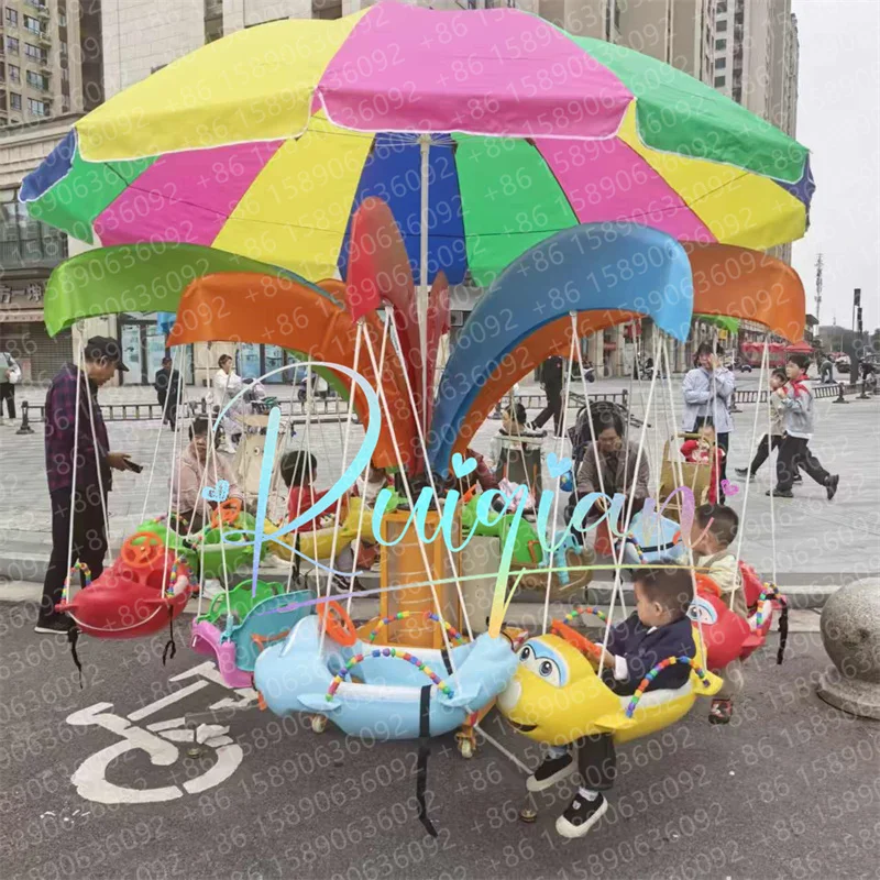 Giro Swing Chair Mini Merry Go Round for Kids Carousel Electric Flying Fish